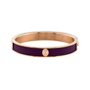 Charriol Amethyst and Gold Cable Bracelet